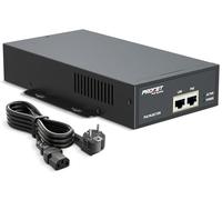 PROCET Injecteur PoE jusqu'à 75W Gigabit PoE++, Plage de températures étendue de -40°C à 65°C pour caméras PTZ/CCTV, Points d'accès UniFi/Cisco, Station de Base, usines Intelligente