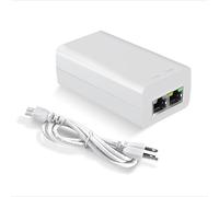 PROCET PoE System Injecteur Gigabit + 30 W Conforme à la Norme IEEE802.3at/AF, Fournitures (15,4 W) ou + (30 W) - Distance d'alimentation par Ethernet jusqu'à 100 m - Adaptateur d'injecteur pour
