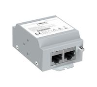 PROCET PT-PR02G Parasurtenseur Ethernet Gigabit - 2 paires de parasurtenseurs industriels à port 20 KV pour -40 °C à 85 °C, 120 W/port PoE++ RJ45, 10/100/1000 Mbps, tube de décharge de gaz (GDT