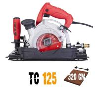 RUBI | Scie Circulaire TC-125 230V 50Hz| Lisse et Précise, Idéale pour les Carreaux de Céramique | Compatible avec les Disques Ø125 ou Ø115 mm | Comprend un disque SUPER-PRO TCR-125 (coupe à sec)