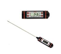 Prochive Thermomètre de Cuisine Numérique/Thermomètre de Cuisson Electronique/Thermomètre à Sonde en Acier Inoxydable pour Mesurer la Température Des Aliments -50℃ à +300℃ avec Affichage LCD