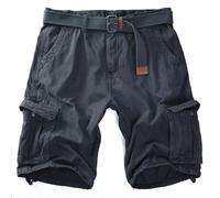 Procity Bermuda cargo vintage pour homme avec ceinture, Berlin gris, L