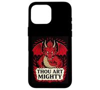 Proclamation Thou Art Mighty Red Dragon Coque pour iPhone 16 Pro Max