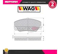 Procodis France PF1030 Kit de plaquettes de frein, frein à disque