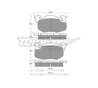 TOMEX brakes TX 10-341 Plaquettes de frein