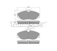 Procodis France PF1172 Kit de plaquettes de frein, frein à disque
