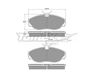Procodis France PF1172 Kit de plaquettes de frein, frein à disque