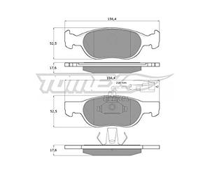 Procodis France PF1187 Kit de plaquettes de frein, frein à disque