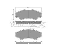 Procodis France PF1247 Kit de plaquettes de frein, frein à disque