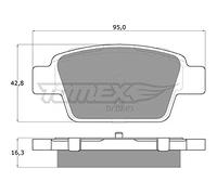 TOMEX brakes TX 12-51 Plaquettes de frein