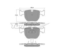 Procodis France PF1323 Kit de plaquettes de frein, frein à disque