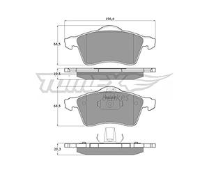 Procodis France PF1391 Kit de plaquettes de frein, frein à disque
