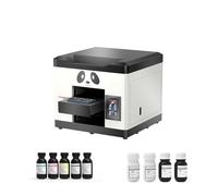 Procolored V6 A4 Imprimante à plat UV L800 Tête d'impression 1440 DPI Encre blanche Circulation Encre Filtre anti-odeurs pour bois, verre, métal, acrylique Impression personnalisée