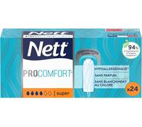 Procomfort Tampon Sans Applicateur,Super,Boite De 24 Tampons