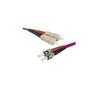 ProConnectLite - Câble réseau - SC multi-mode (M) pour ST multi-mode (M) - 3 m - fibre optique - 50 / 125 microns - OM4 - pourpre erika
