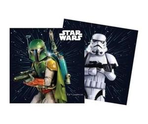 Procos 20 Serviettes en Papier Star Wars Galaxy 33 x 33 cm - Noir - Taille Unique
