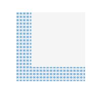 PROCOS 20 Serviettes en Papier Vichy Bleu Ciel et Blanc 33 x 33 cm