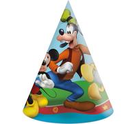 Procos 35067 Casquettes en papier Mickey, Cartoon, Multicolore, One Size