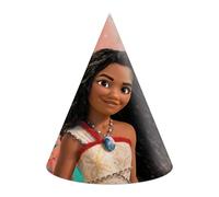 6 Chapeaux de fête Vaiana 2 - Multicolore