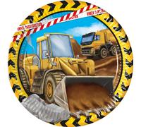 Procos 8 assiettes Chantier Party Bagger