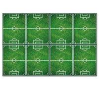 Procos 86871 - Nappe Football, Dimension 120 x 180 cm, Décoration de fête, Anniversaire d'enfant, Vert