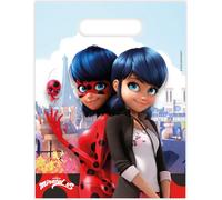 Procos 91348 - Sacs de fête Miracolous Ladybug, anniversaire d'enfant, sacs à partager, sachets