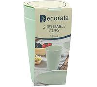 Procos 92887 92887 Lot de 2 gobelets réutilisables Vert Menthe 310 ML