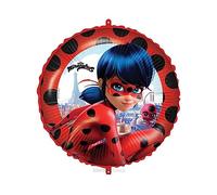 Procos Ballon aluminium Miraculous 93078 Ladybug 46 cm Gonflable hélium/air Rouge