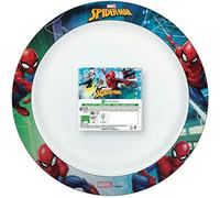 Procos 93196 - Lot de 8 assiettes Spiderman Team Up Ø 24 cm, compostables, assiettes jetables en carton