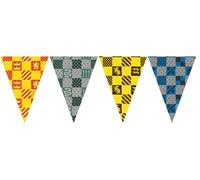 Procos 93377 - Bannière de fanions Harry Potter, Mix, 9 fanions, anniversaire d'enfant, décoration