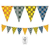 Procos 93377 - Bannière Harry Potter FSC® Mix 9 fanions anniversaire d'enfant décoration