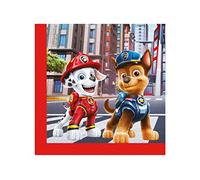 Procos 93388 93388 Lot de 20 Serviettes Paw Patrol The Movie 33 x 33 cm 2 Plis FSC Anniversaire Fête à thème Multicolore