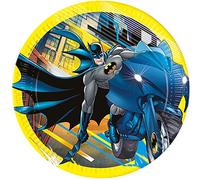 Procos 93452 Lot de 8 assiettes jetables en papier Motif Batman Taille 23 cm