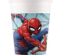 Procos 93468 Lot de 8 gobelets jetables en papier Motif Spiderman Team Up Capacité max. 200 ml