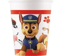 Procos 93470 - Gobelets de fête Paw Patrol Ready for Action, capacité max. 200 ml, 8 pièces, gobelets jetables en papier, anniversaire d'enfant, vaisselle de fête, Mix