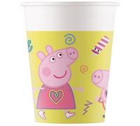 Procos Gobelets de fête en papier Peppa Pig 93471 - 200 ml - Lot de 8