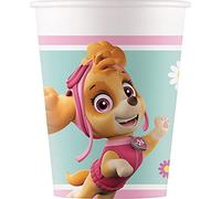 Procos 93477 Lot de 8 gobelets jetables en papier pour fête Paw Patrol Skye and Everst 200 ml