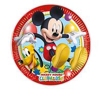 Procos 93493 Lot de 8 assiettes jetables en papier Motif Mickey 20 cm