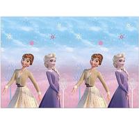 Procos 93841 Nappe en Plastique Facile à Nettoyer Motif La Reine des Neiges 2 120 x 180 cm pour Anniversaire, fête à thème
