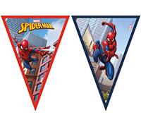 Procos 93867 Spun 9 Marvel Spider-Man Crime Fighter Triangular Flags FSC Paper Spinning Bunting
