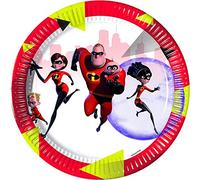 Procos- Assiette 23 cm Incredibles 2, rouge, 5PR89914