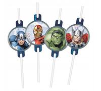 Procos Avengers Infinity Stones Lot de 4 pailles