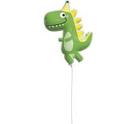 Procos Ballon Dinosaure Amusant pour Les Anniversaires d'enfants Décoration d'intérieur Vert-Jaune 96 cm - Vert