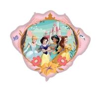 Procos - Ballon en aluminium de grande taille Belle, Jasmin, Cendrillon et Blanche-Neige Disney Princesse, ballon pour remplissage d'air ou d'hélium, cadeau, décoration