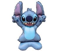 Procos - Ballon en aluminium sur pied Disney Stitch, ballon à remplir d'air, cadeau, décoration