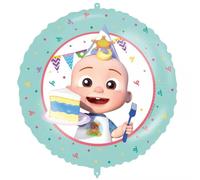 Procos Ballon gonflable en aluminium Cocomelon Ø env. 46 cm, hélium, air, ballon, anniversaire, cadeau