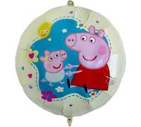Procos Ballon gonflable Peppa Pig Evie - Diamètre env. 46 cm - Hélium - Ballon gonflable - Cadeau d'anniversaire