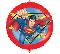 Procos Ballon gonflable Superman Ø env. 46 cm, hélium, air, ballon gonflable, cadeau d'anniversaire