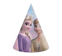 Procos- Chapeaux cône Party Disney Frozen II Wind Spirit en Papier FSC, 6 pièces Casquettes, 35100