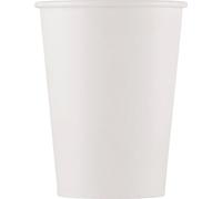 Procos - Couleurs unies - Pack de 8 gobelets de fête - Papier SG38085 (taille unique) (Blanc)
